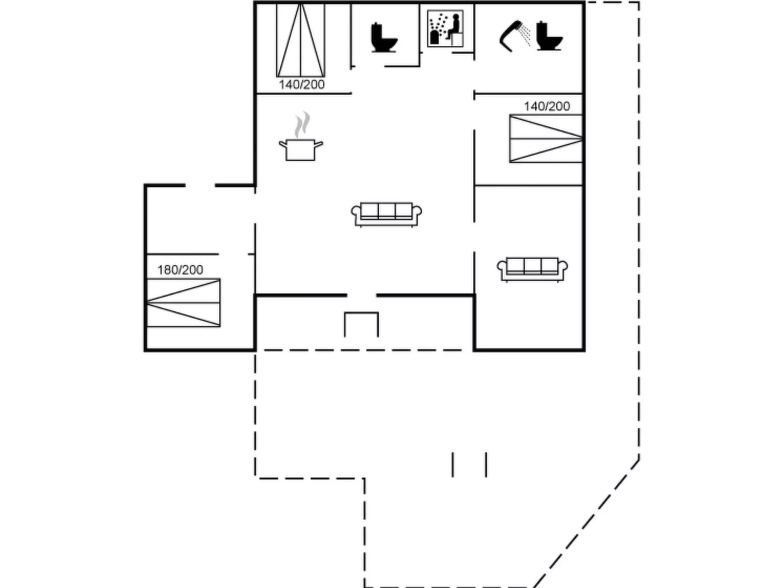 "Ronja" - 100m to the fjord - Drinnen