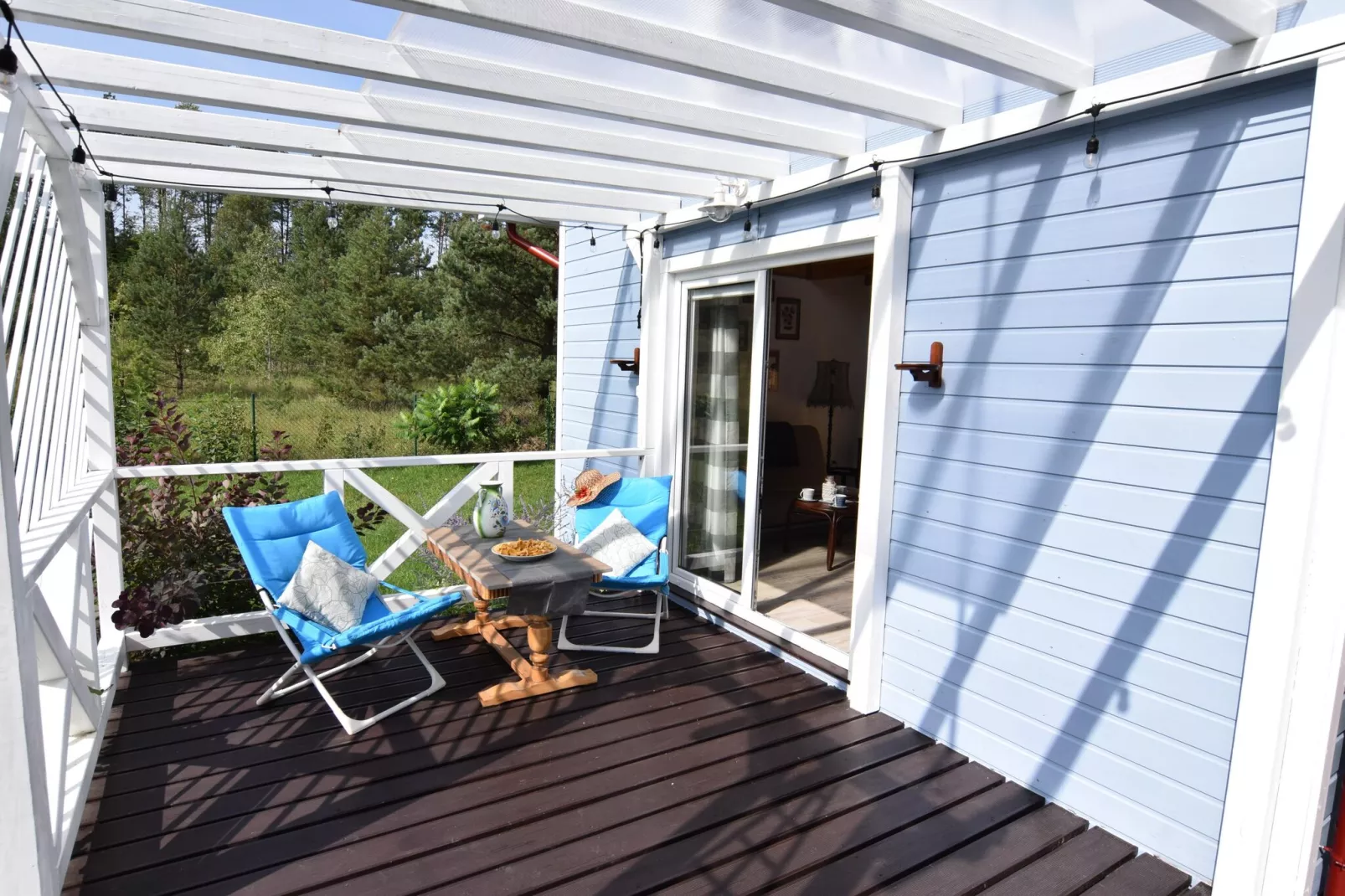 Holiday home in Frydrychowo-Terrace balcony