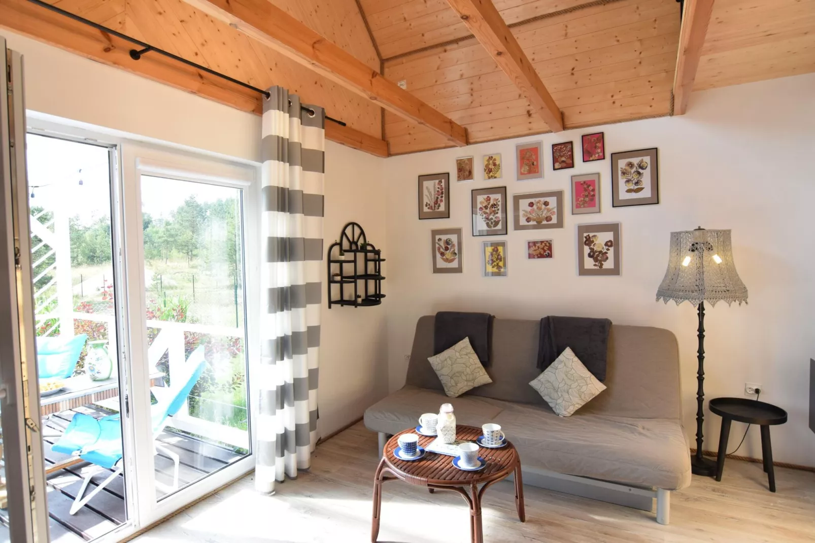 Holiday home in Frydrychowo-Living room