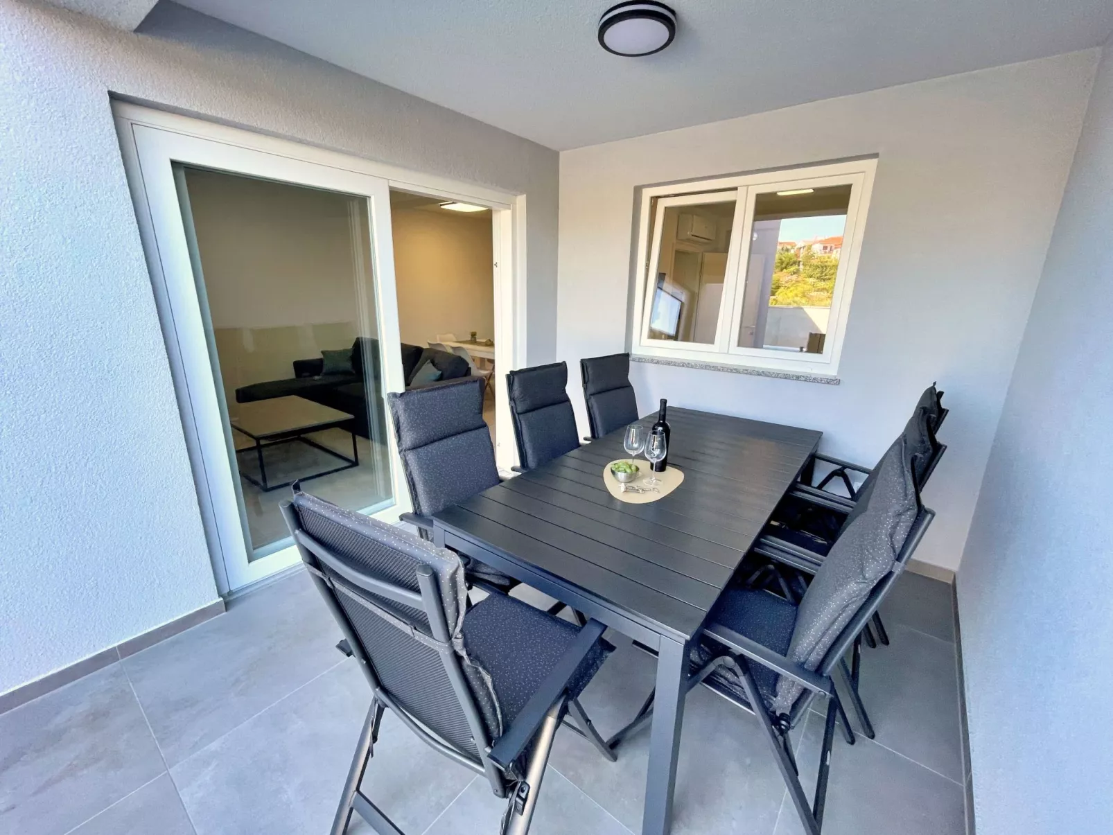 Apartment Bonum mit privatem Pool - Draußen