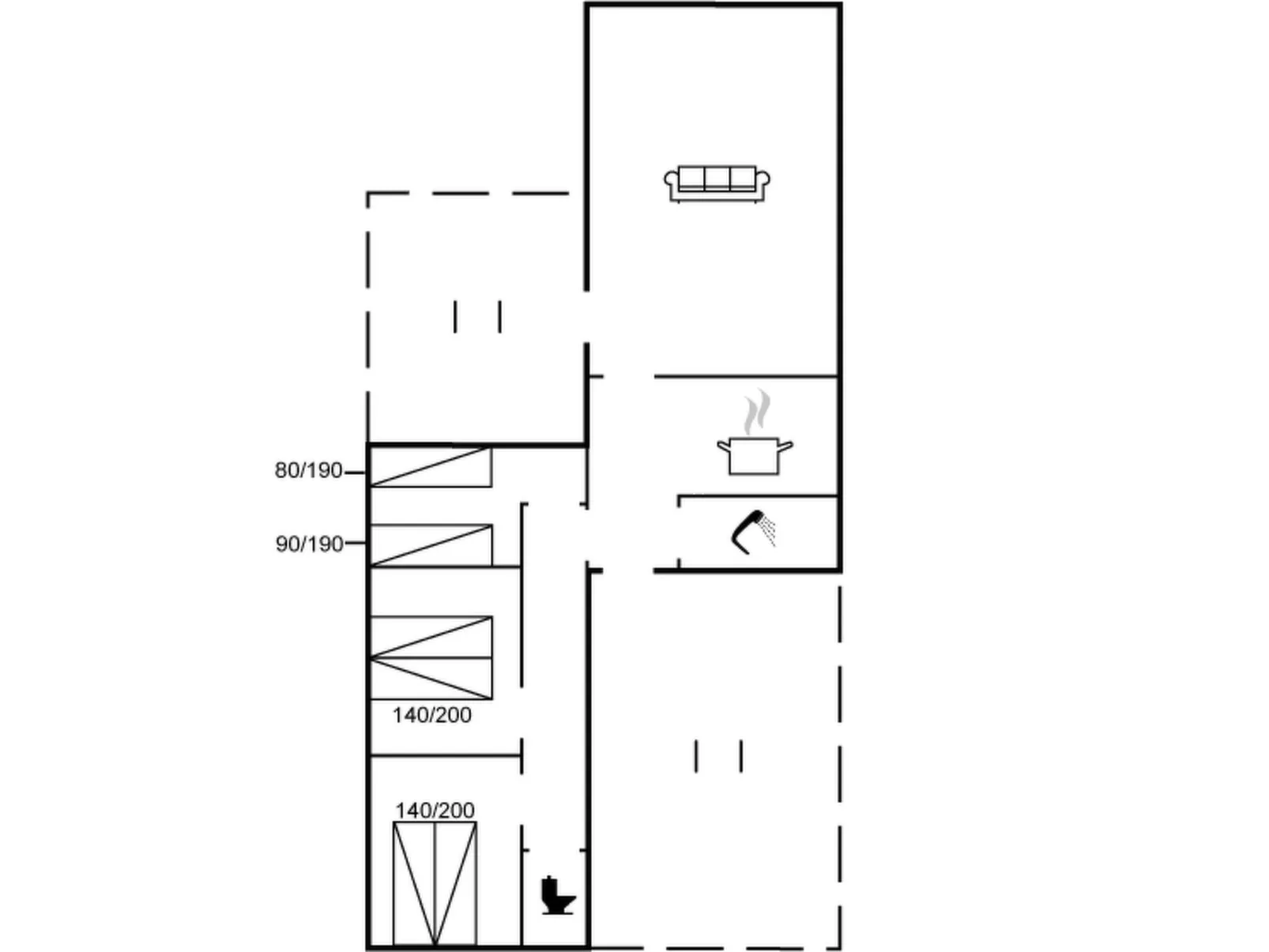 "Hannelore" - 700m from the sea - Dedans
