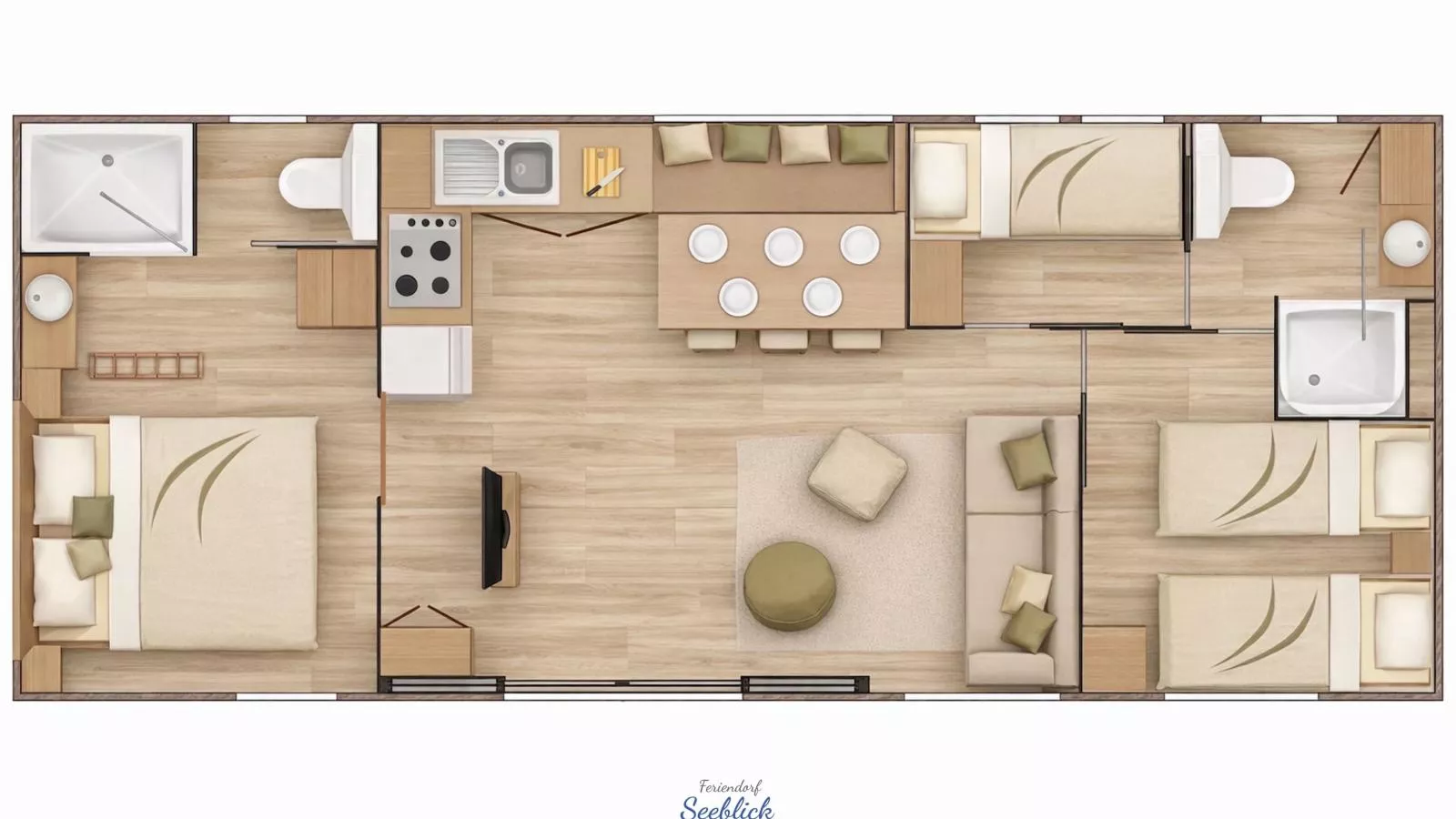 Feriendorf Seeblick - Tiny Chalet Nr 4 - Floor plan
