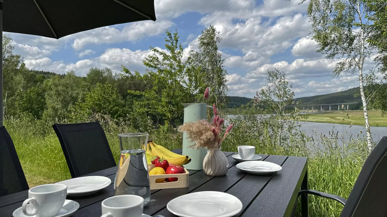 Feriendorf Seeblick - Tiny Chalet Nr 8 - Terrasse/Balkon