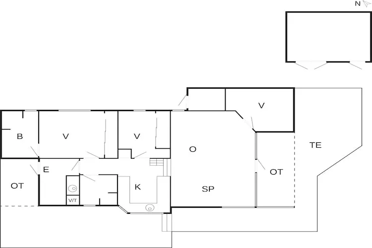 Maison de vacances pour 8 a Bogense-By Traum - Plan