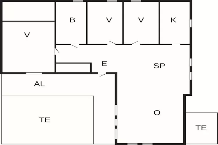 Maison de vacances pour 4 a LAHOLM - Plan