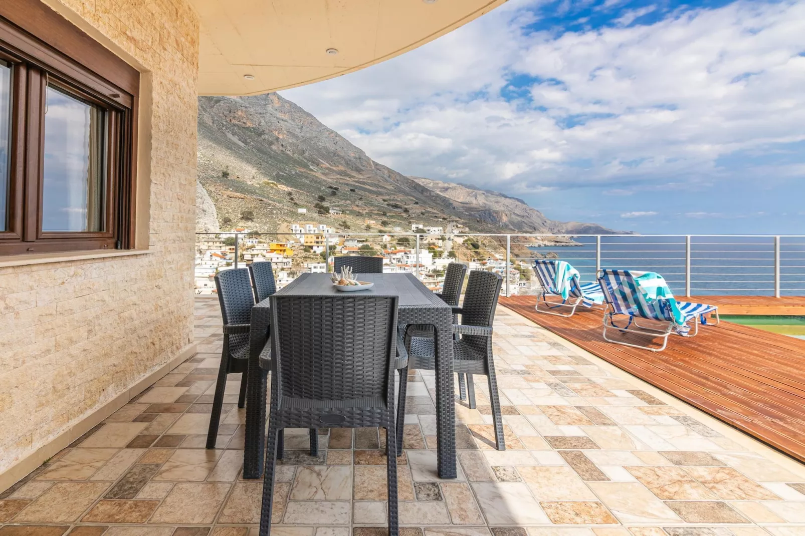 Sea View Villa Emmanuela - Terrace balcony