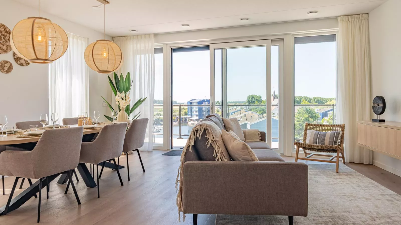 Marina Penthouse Kortgene - Living room