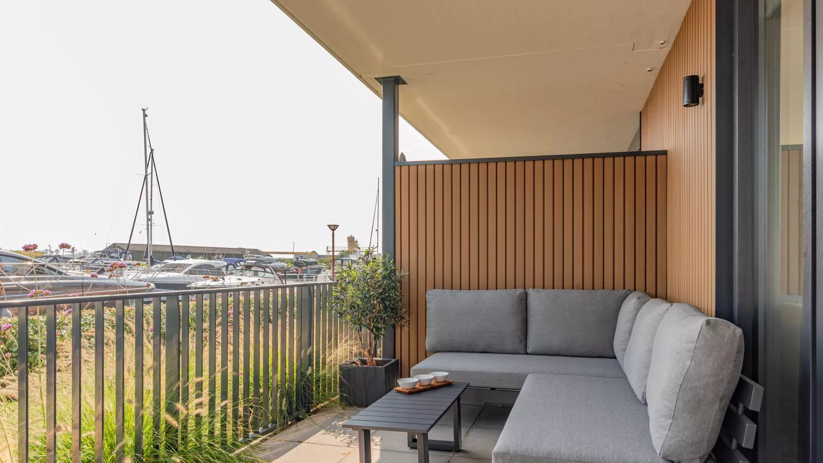 Het Havenverblijf - Terrasse / balcon