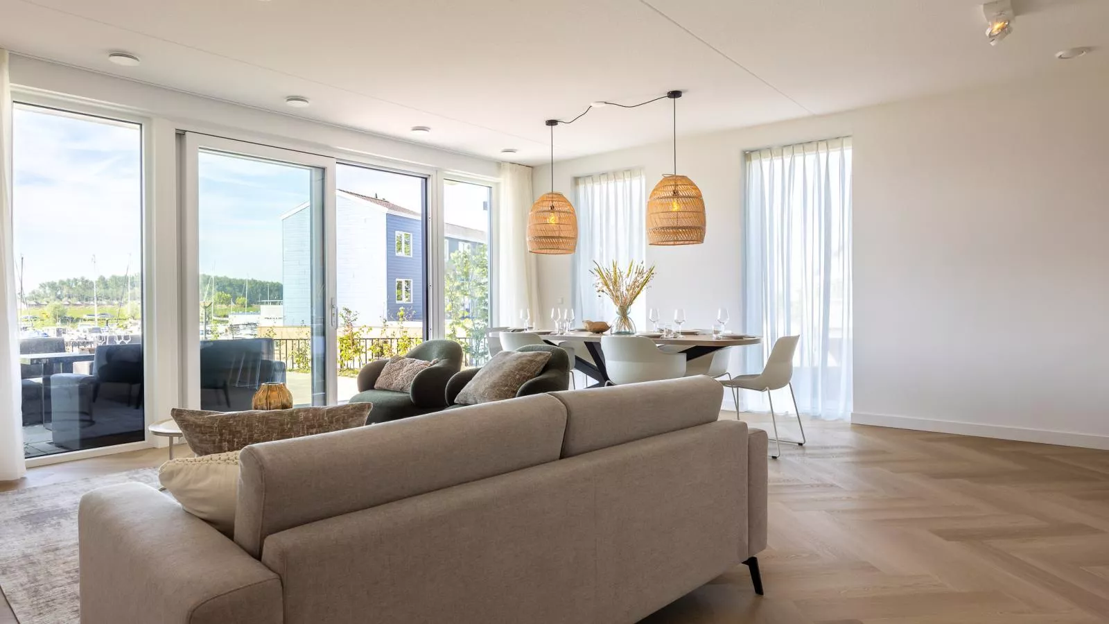 Marina House Kortgene - Living room