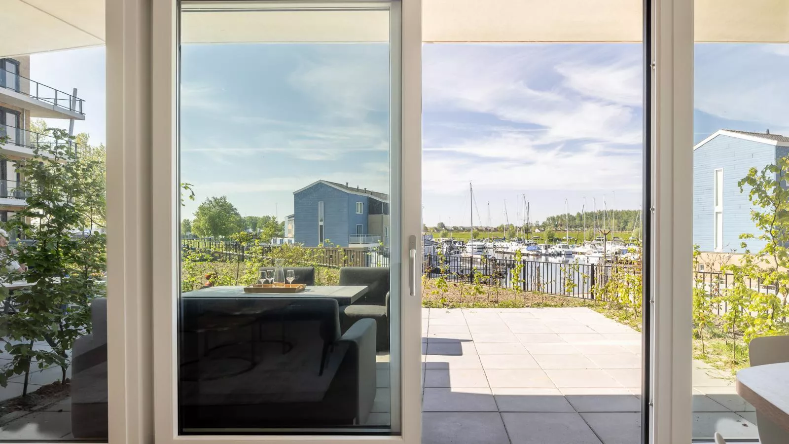 Marina House Kortgene - View in summer