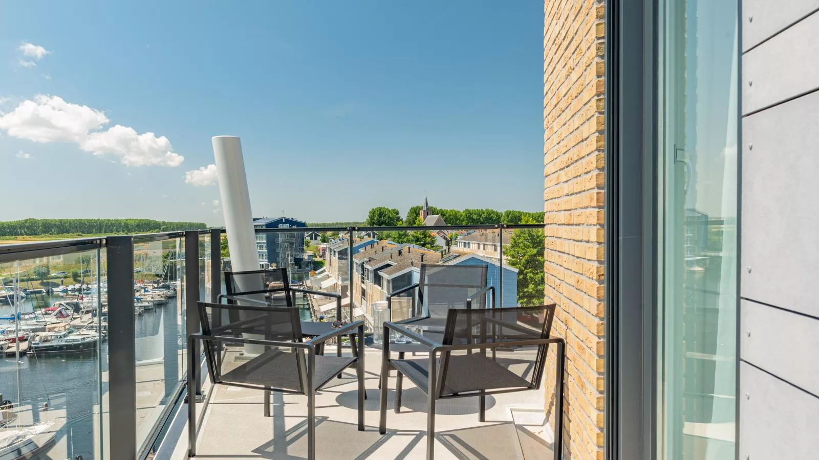 Marina Penthouse Kortgene - Terrace balcony