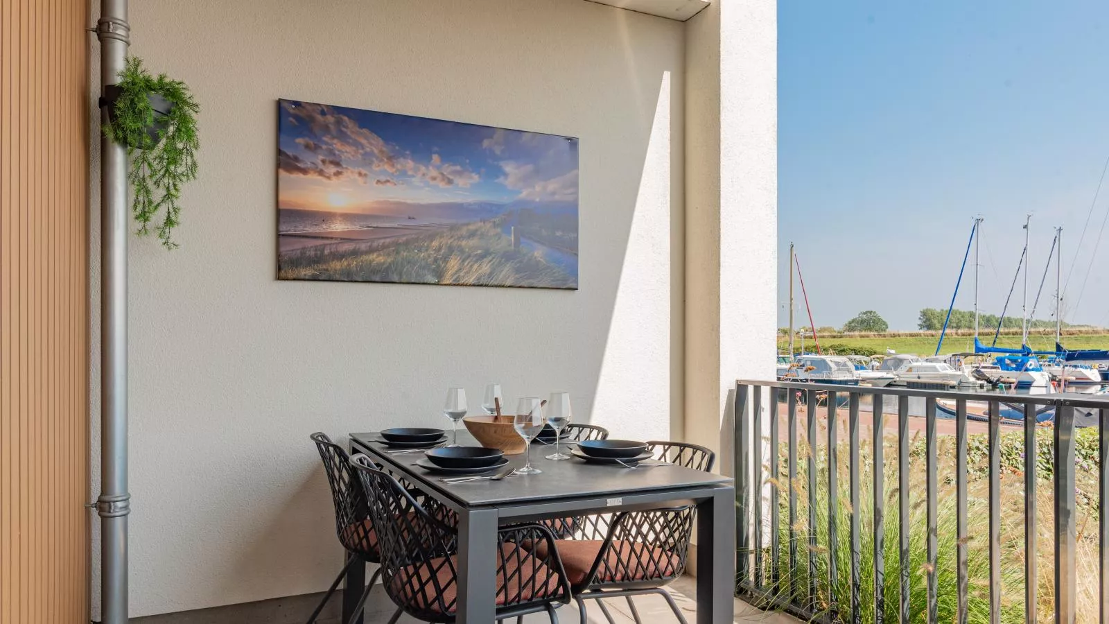 Het Havenverblijf - Terrasse / balcon