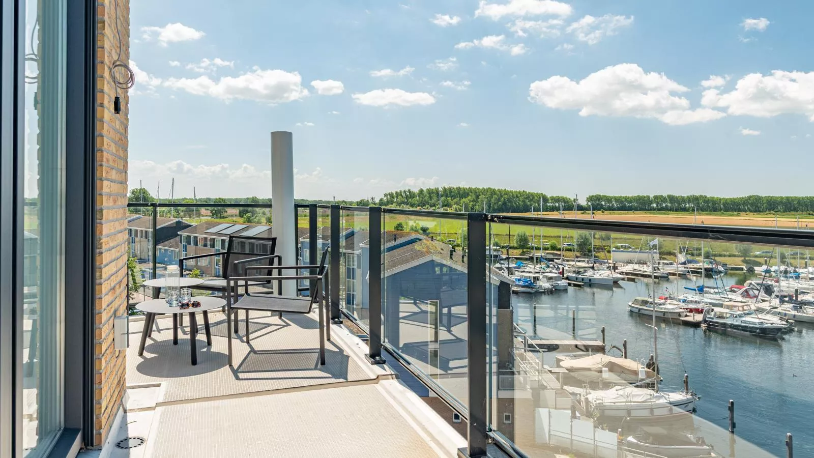 Marina Penthouse Kortgene - Terrace balcony