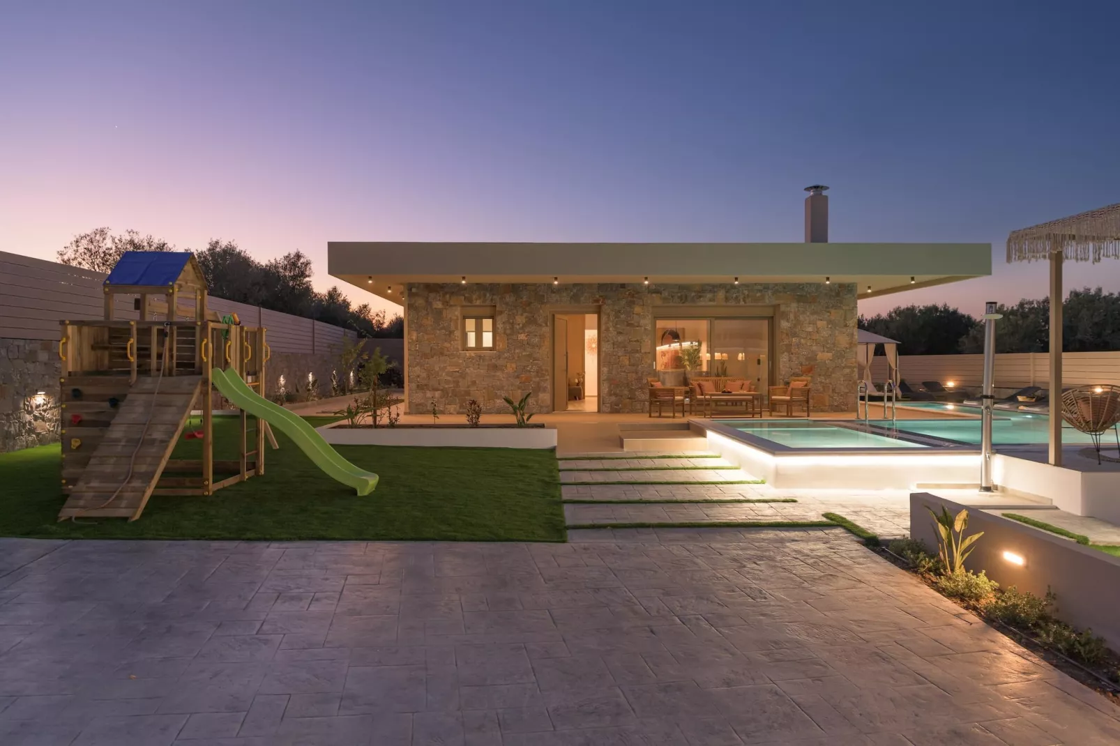 Villa Irmaos - Jardins en été