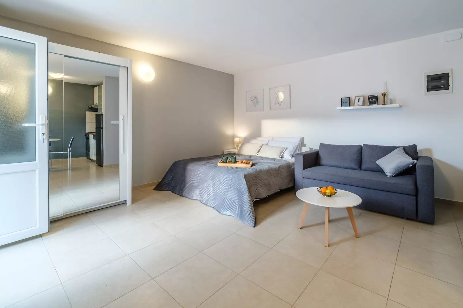 Apartments Tomy - Studio Apartment with terrace - Schlafzimmer