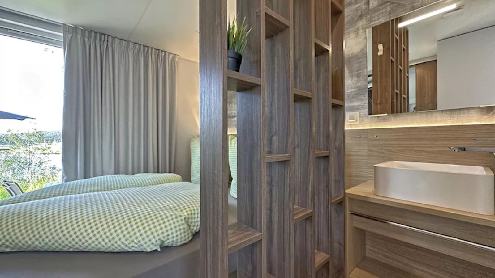 Feriendorf Seeblick - Tiny Nr 5 - Schlafzimmer