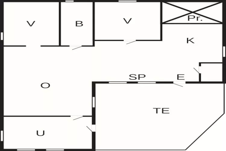 4 Personen Ferienhaus in FIGEHOLM - Grundriss