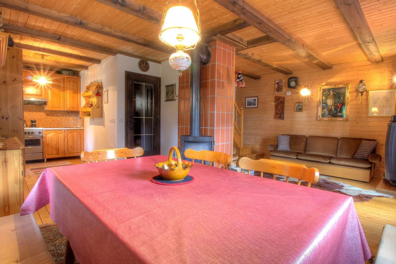 Pocitniska hisa Gobela-Living room