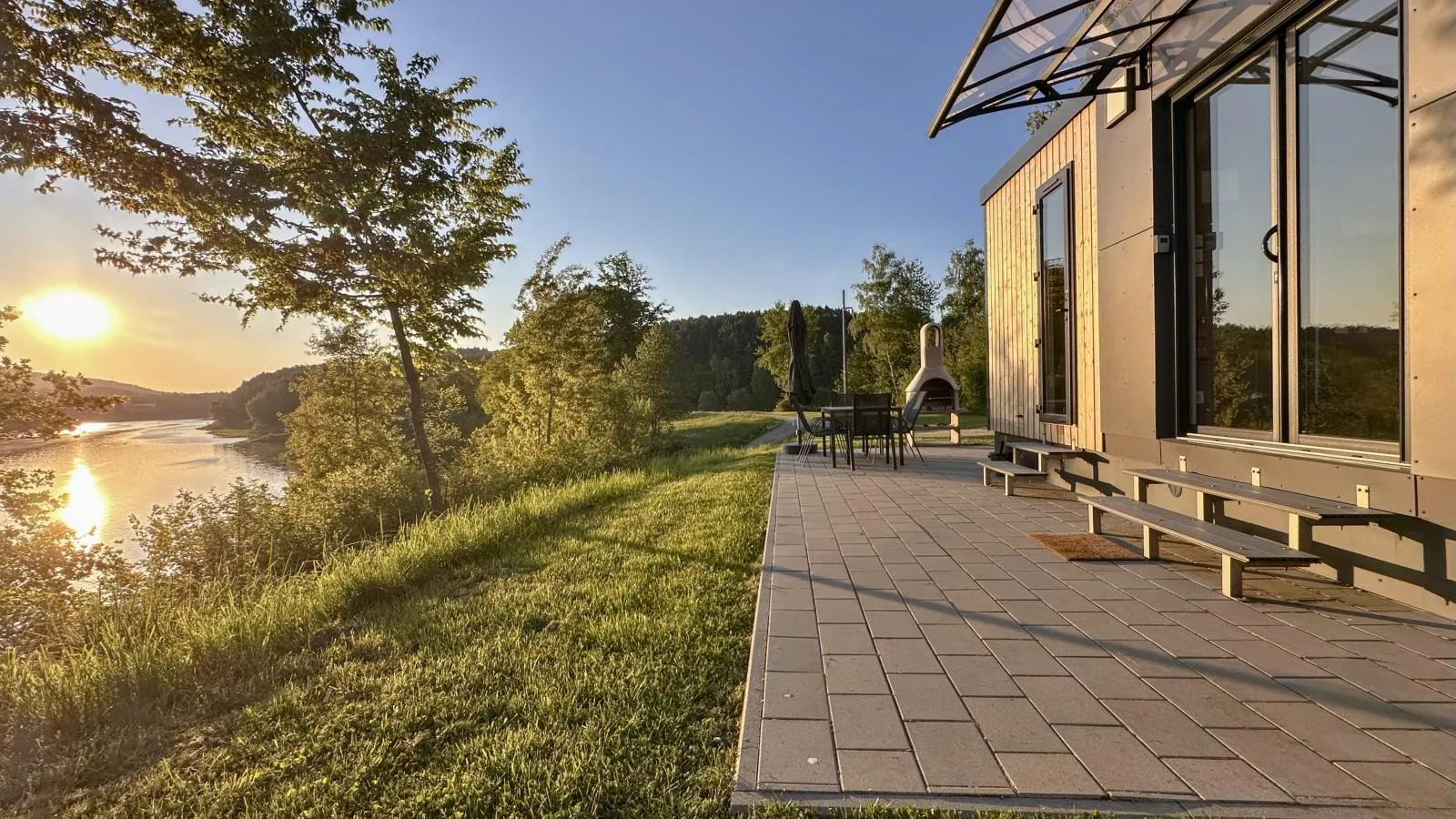 Feriendorf Seeblick - Tiny Chalet Nr 9 - Terrasse/Balkon