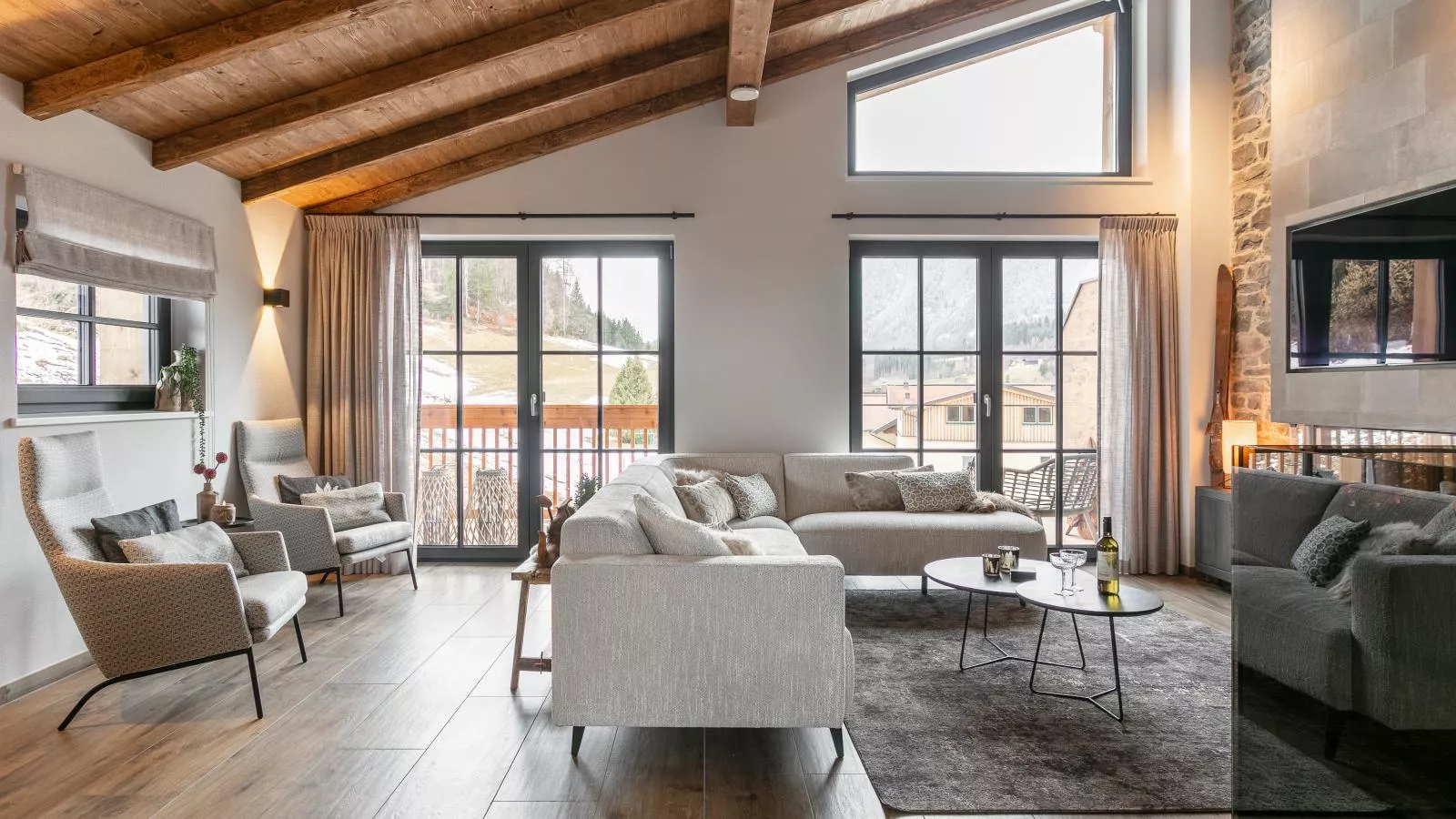 Chalet Gipfel Lodge Alpine Style - Wohnzimmer