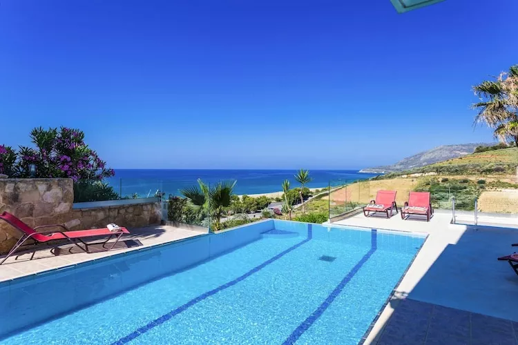 Villas Avra & Pyrgos, Episkopi-Villa Pyrgos, ca. 145 qm, 9 pax - Piscine