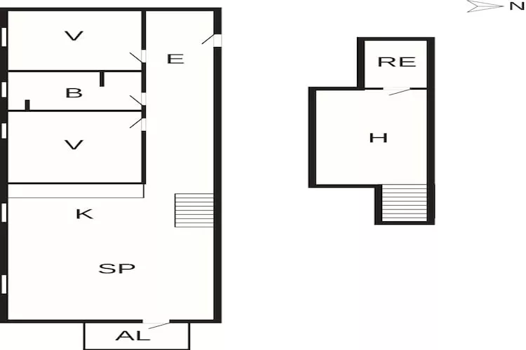 Loft sur deux étages avec grande terrasse - Plan