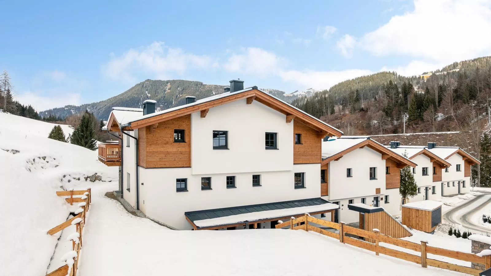 Chalet Gipfel Lodge Alpine Style - Außenbereich Winter