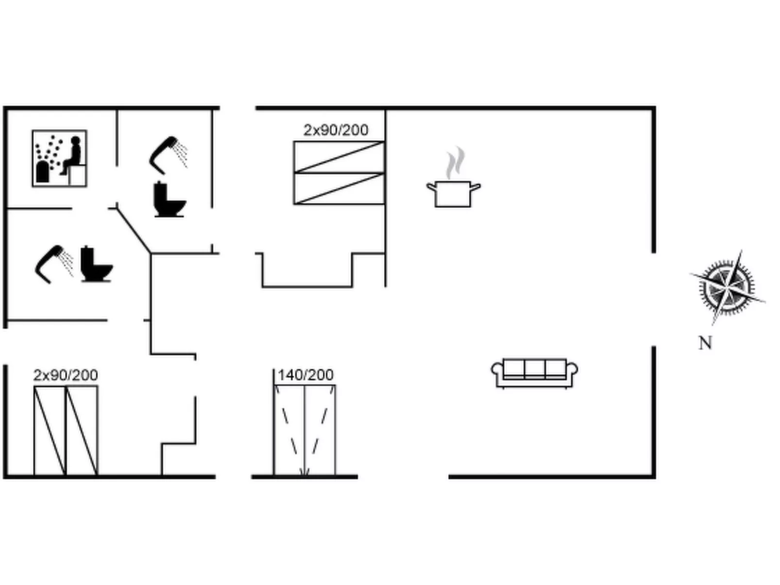 "Dorrit" - 1.2km from the sea