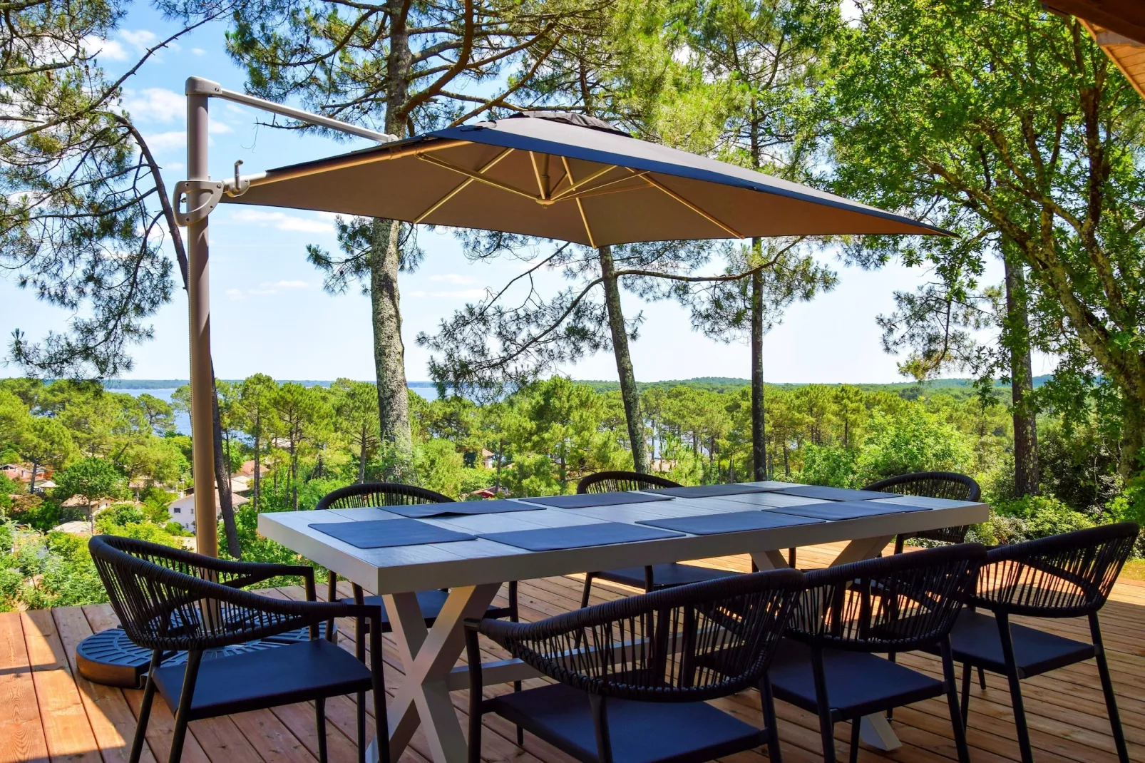 Maison avec vue sur le lac Lacanau - Terrasse/Balkon