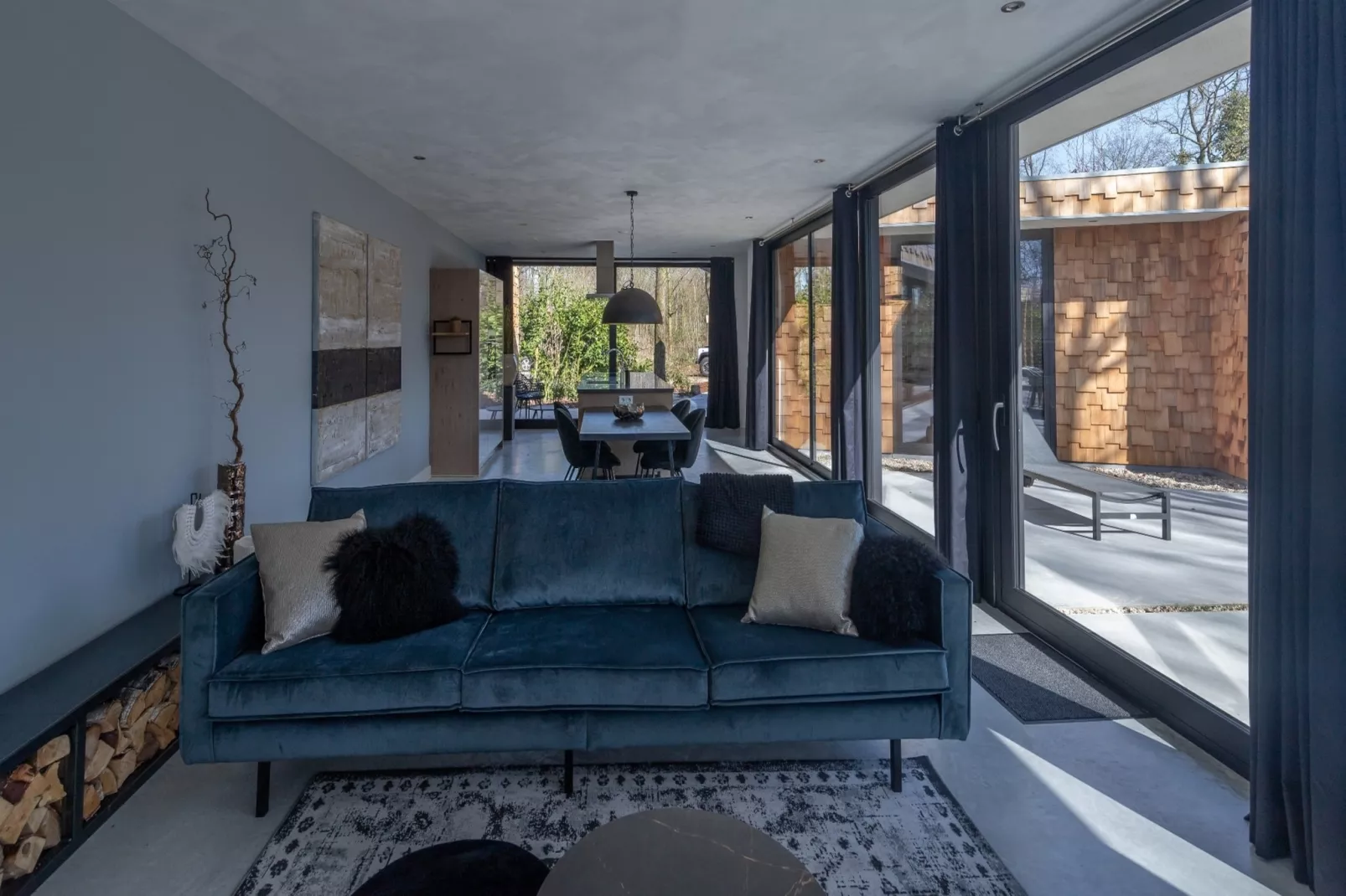 Houten Boshuis - Living room