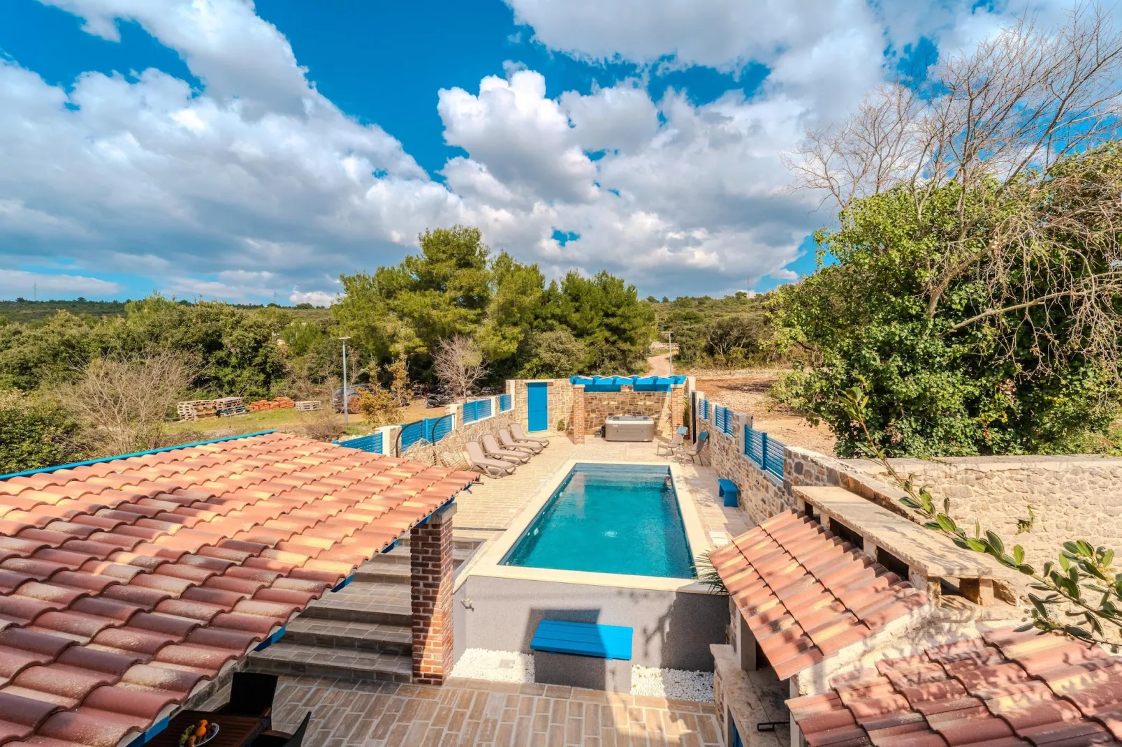 Dalmatian house Sukosan - Swimming pool