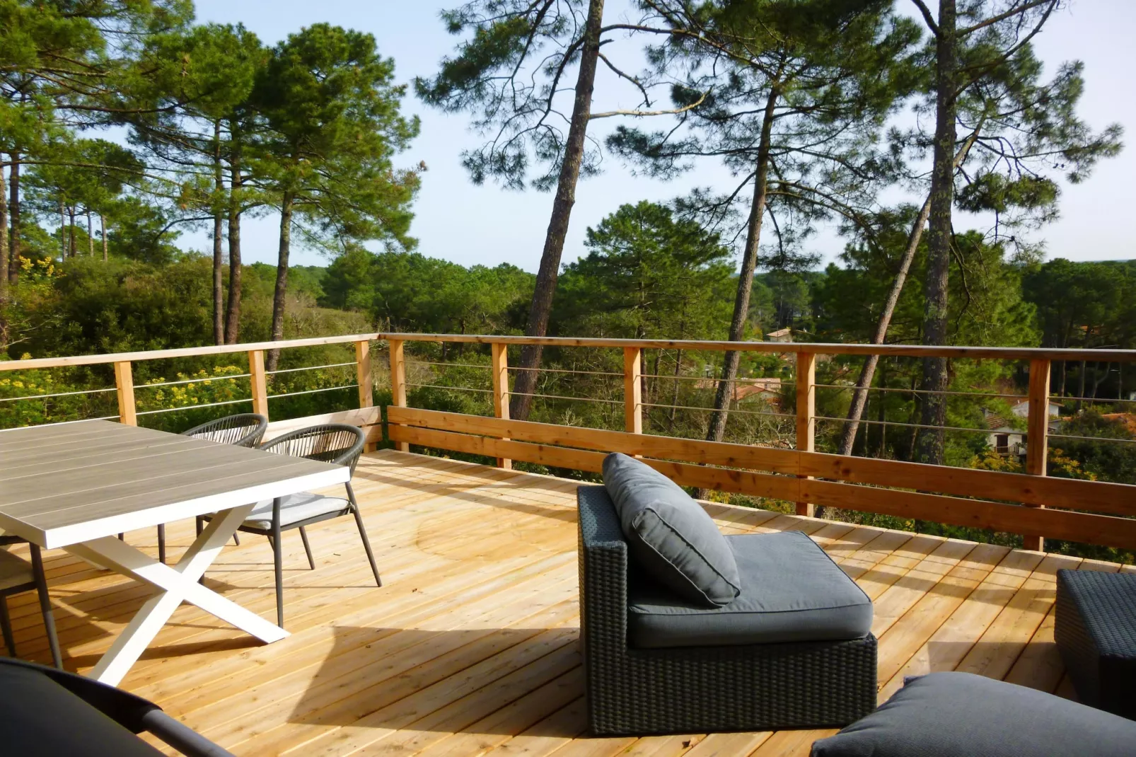 Maison avec vue sur le lac Lacanau - Terrasse/Balkon
