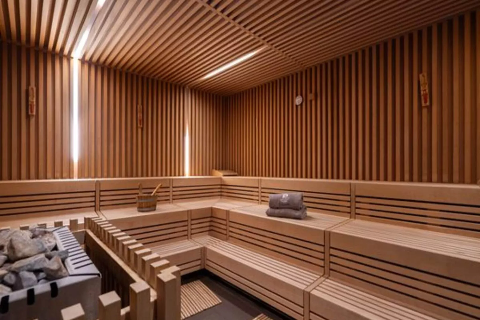Moderner Familienstrandaufenthalt - Sauna