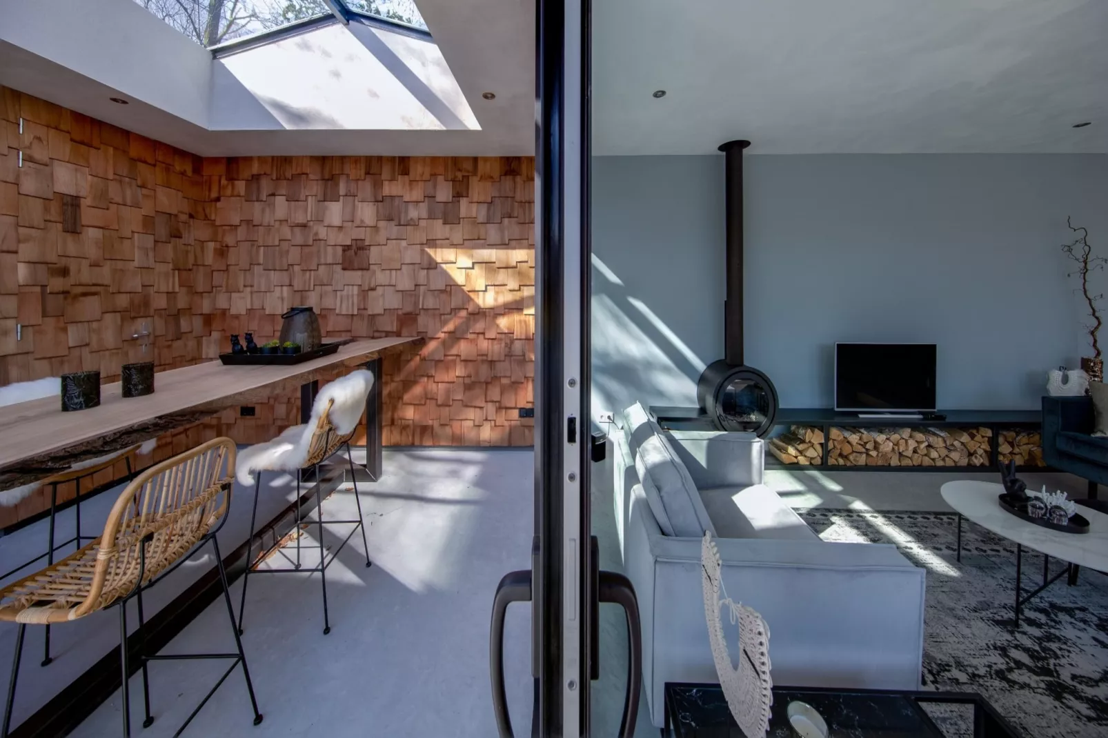 Houten Boshuis - Living room