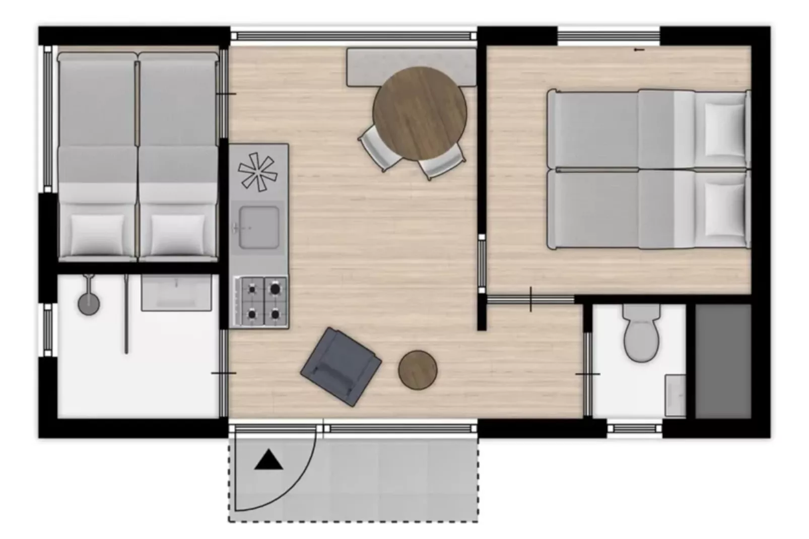 Droomvilla Beach Houses Zandvoort - Partial sea view - Floor plan