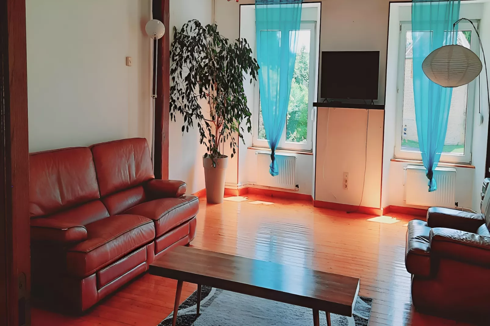 Gite Nouartais - Wohnzimmer