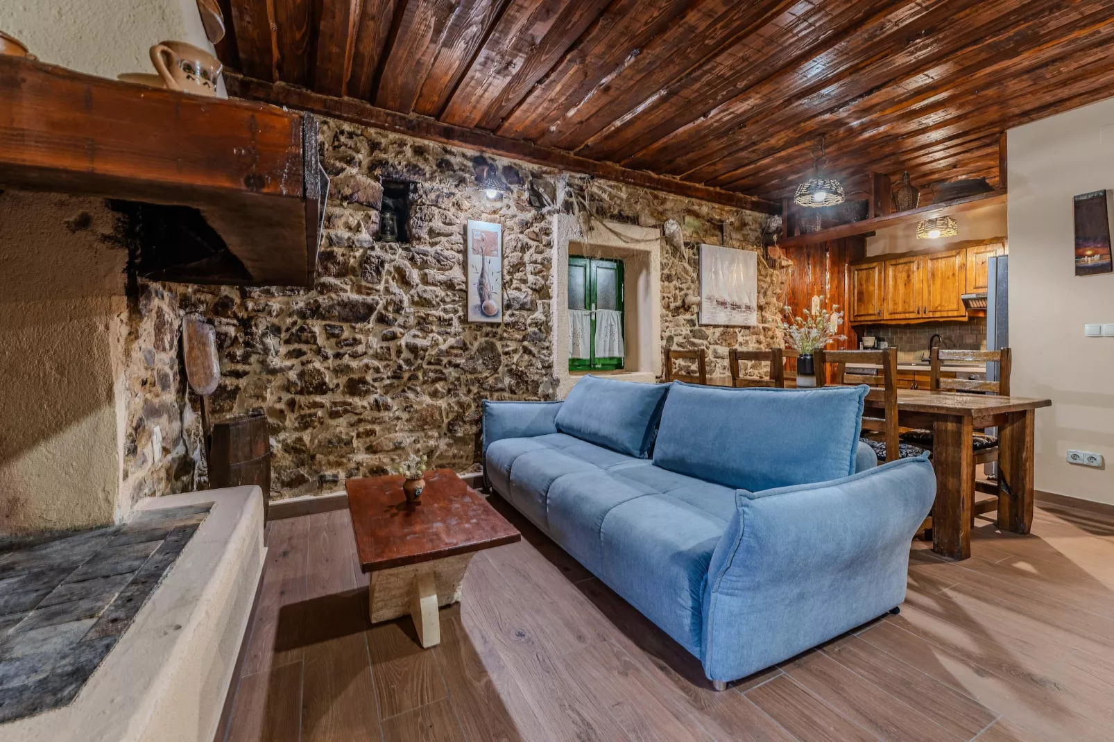 Dalmatian house Sukosan - Living room