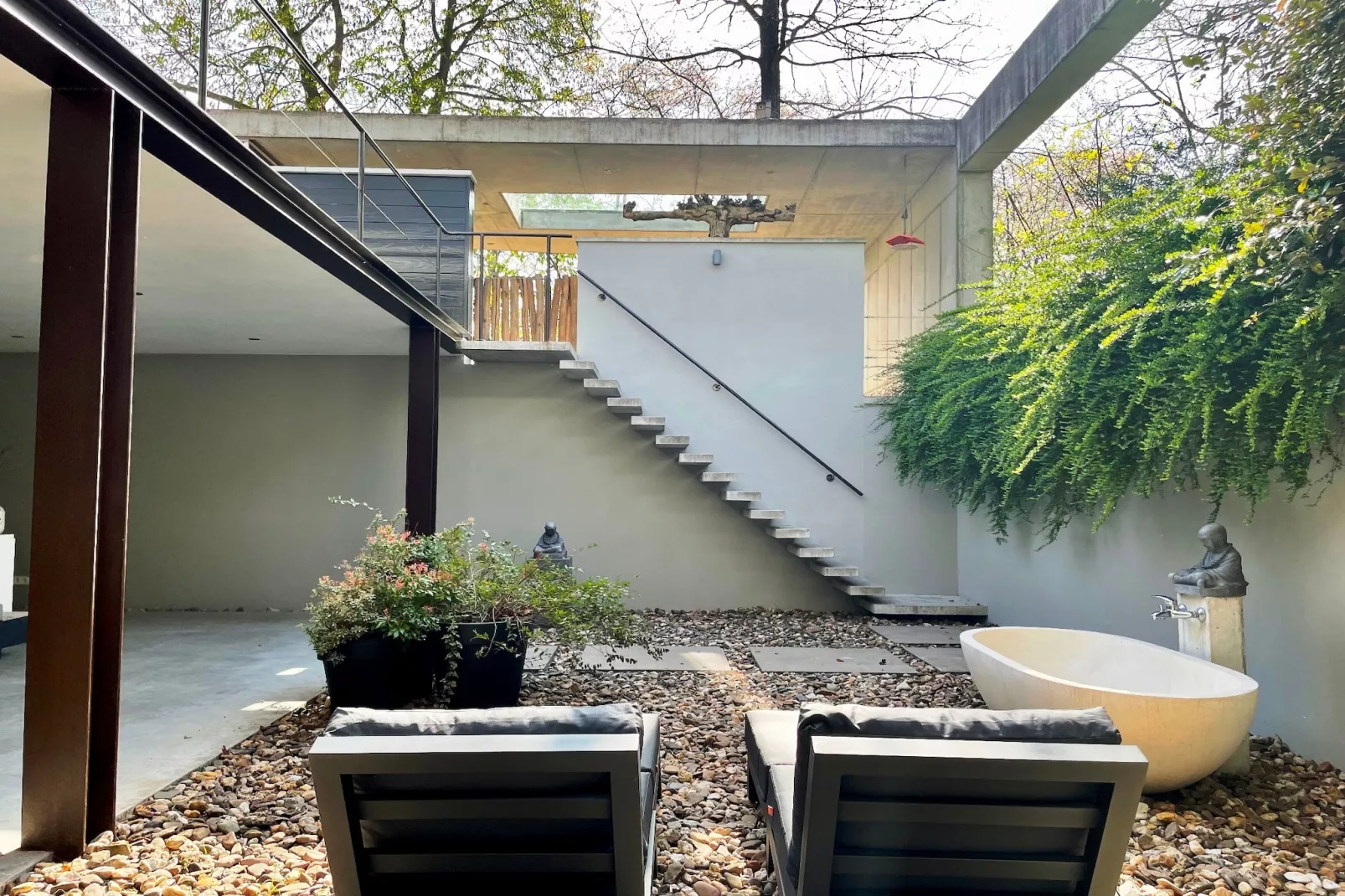 Betonnen Boshuis - Terrasse/Balkon