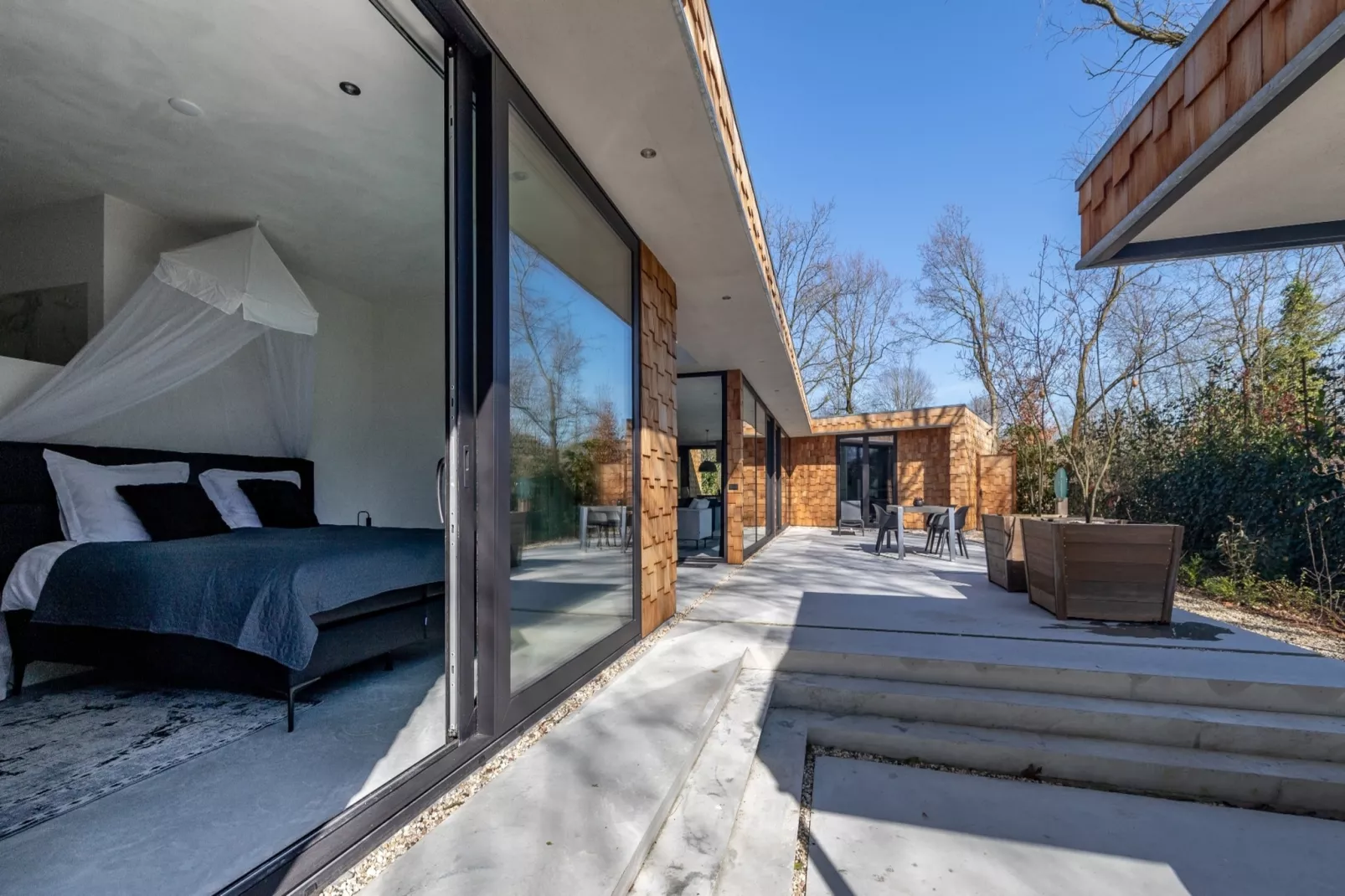 Houten Boshuis - Bedroom