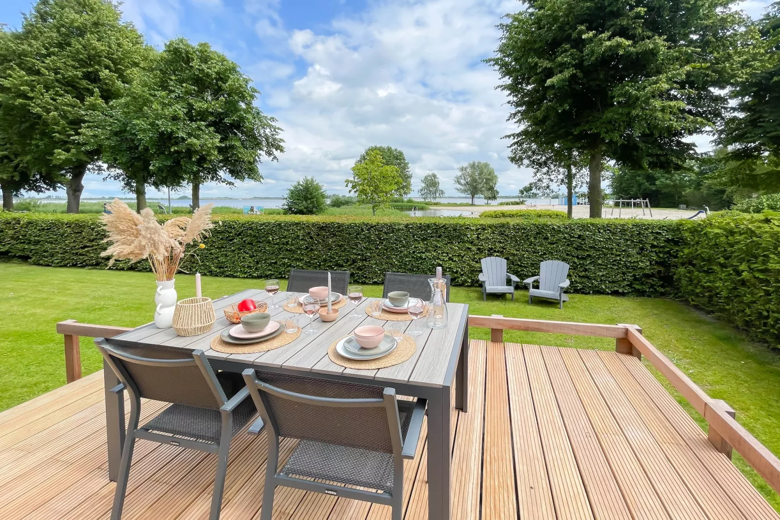 Watervilla de Ijsvogel - Terrasse / balcon