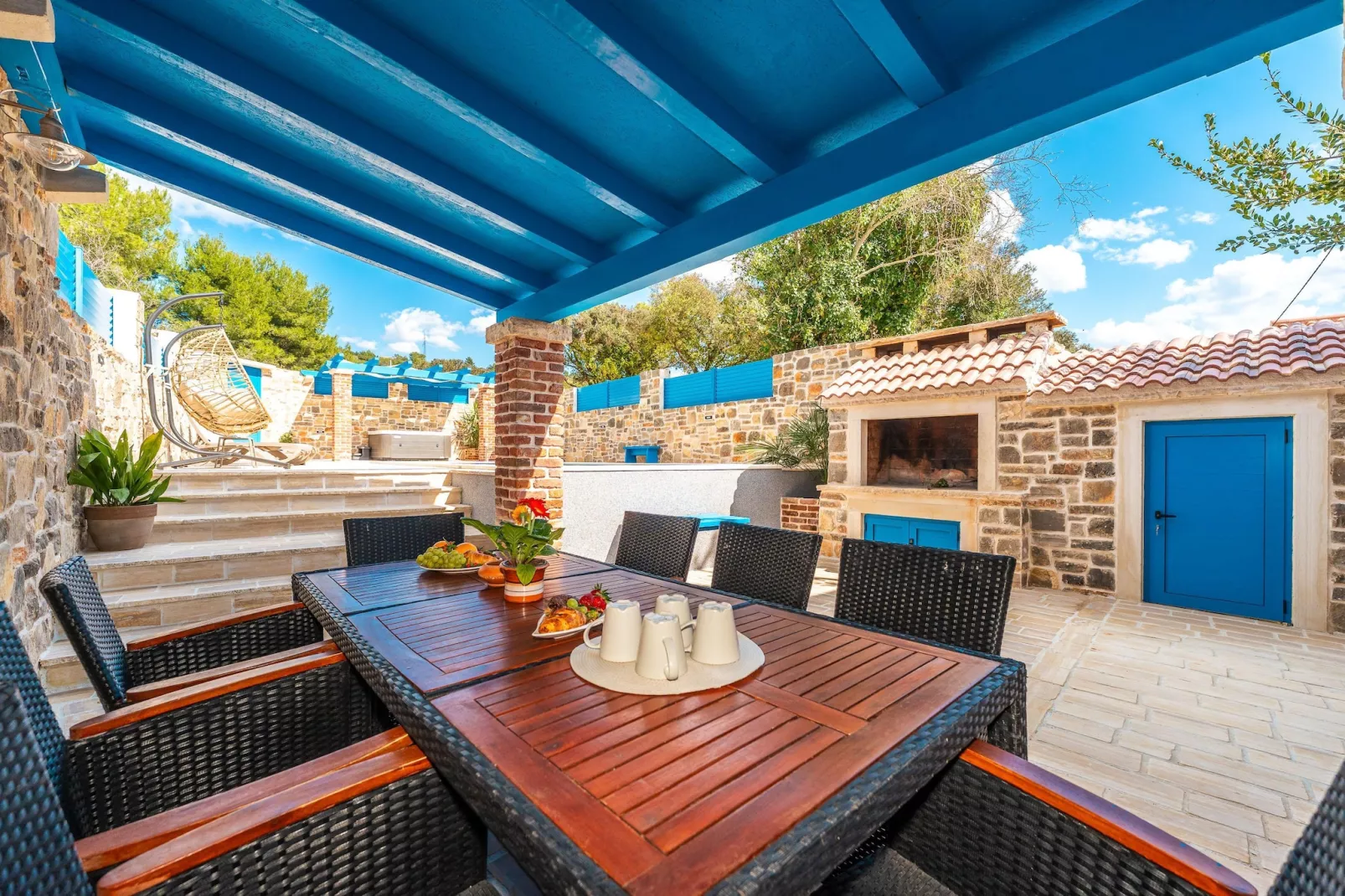 Dalmatian house Sukosan - Terrace balcony