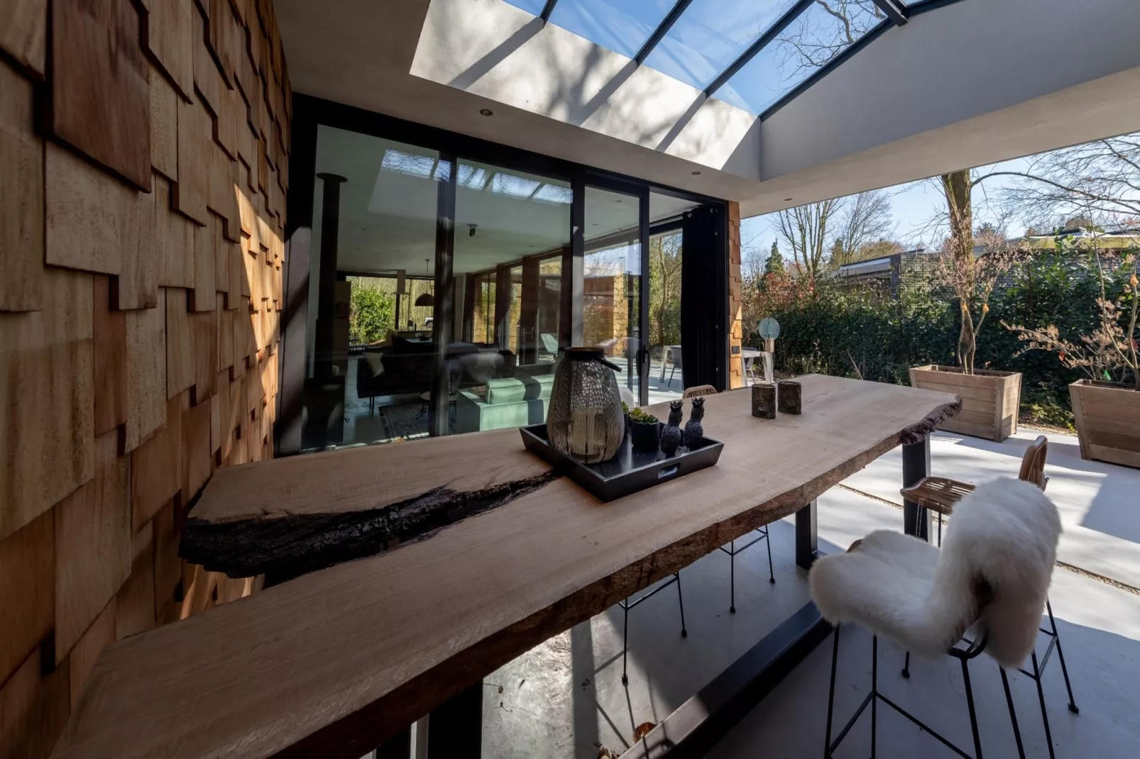 Houten Boshuis - Terrace balcony