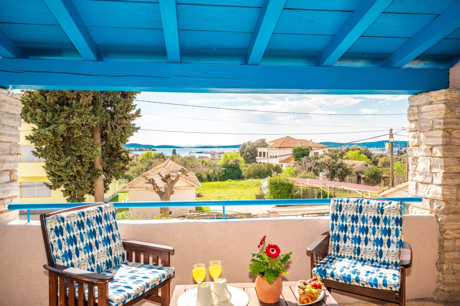 Dalmatian house Sukosan - Terrace balcony