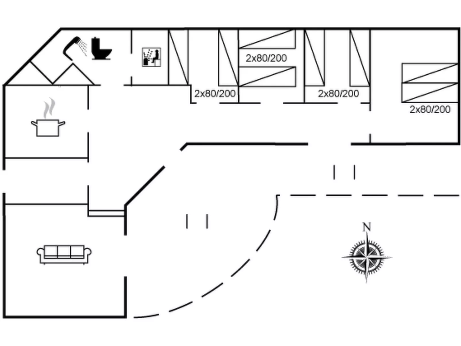 "Udder" - 1.3km from the sea - Inside