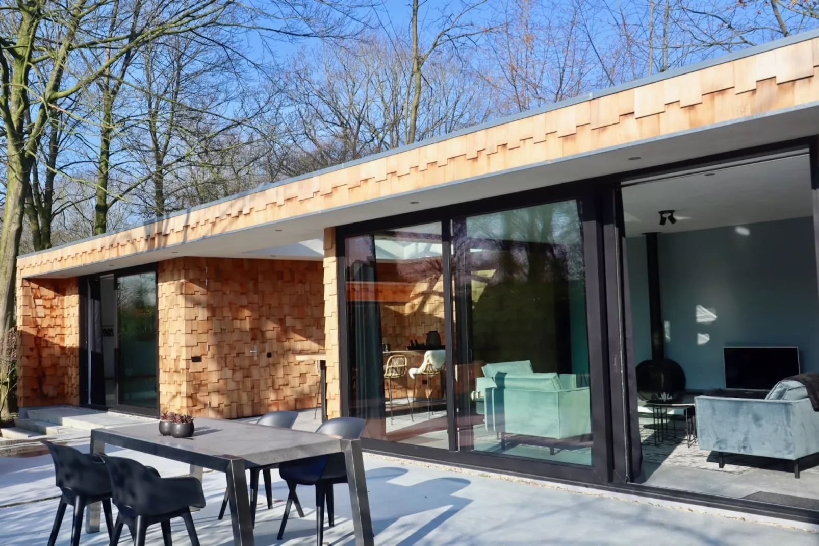 Houten Boshuis - Terrace balcony