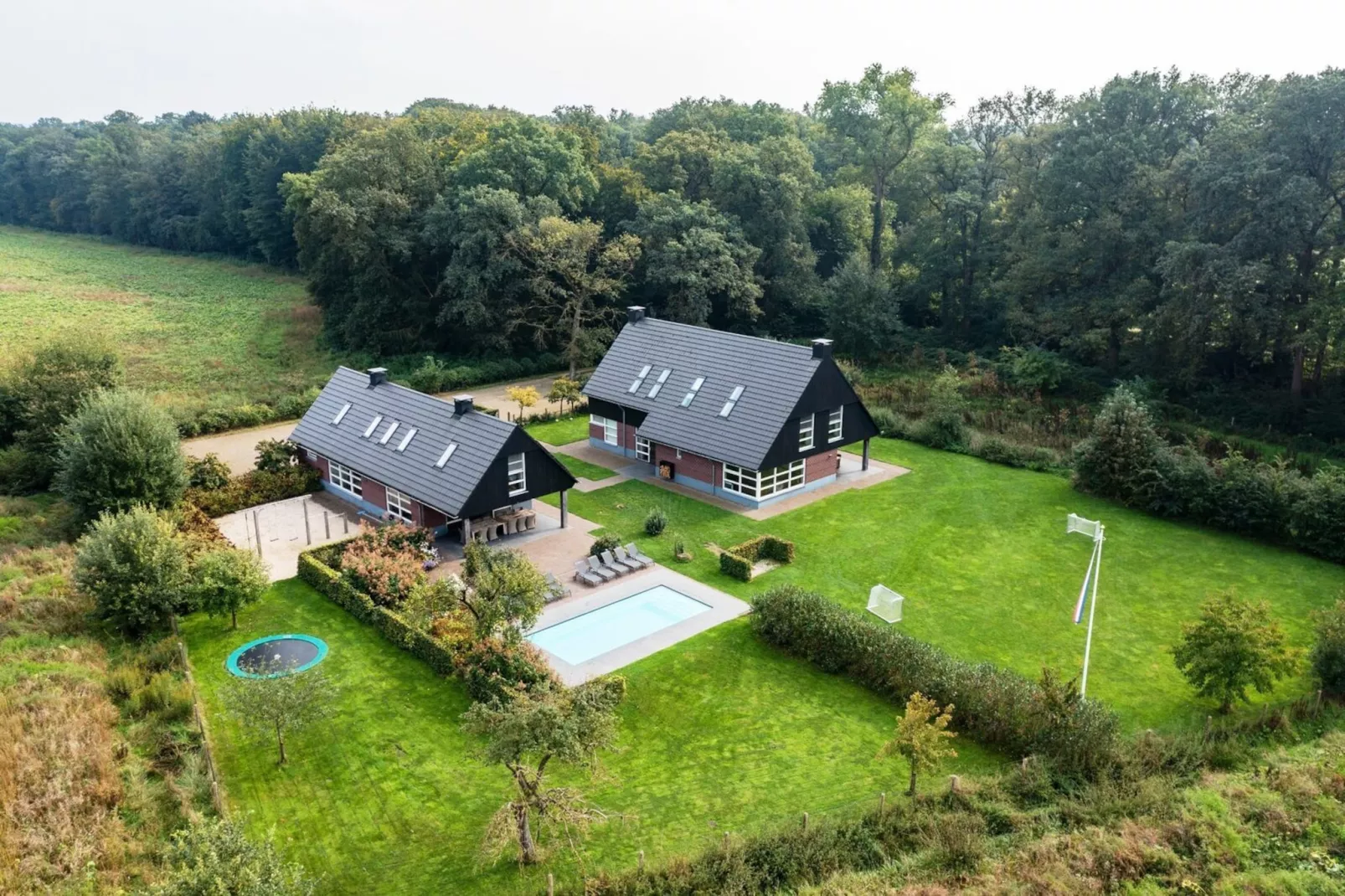 Boshoeve - Gebiete Sommer 1 km