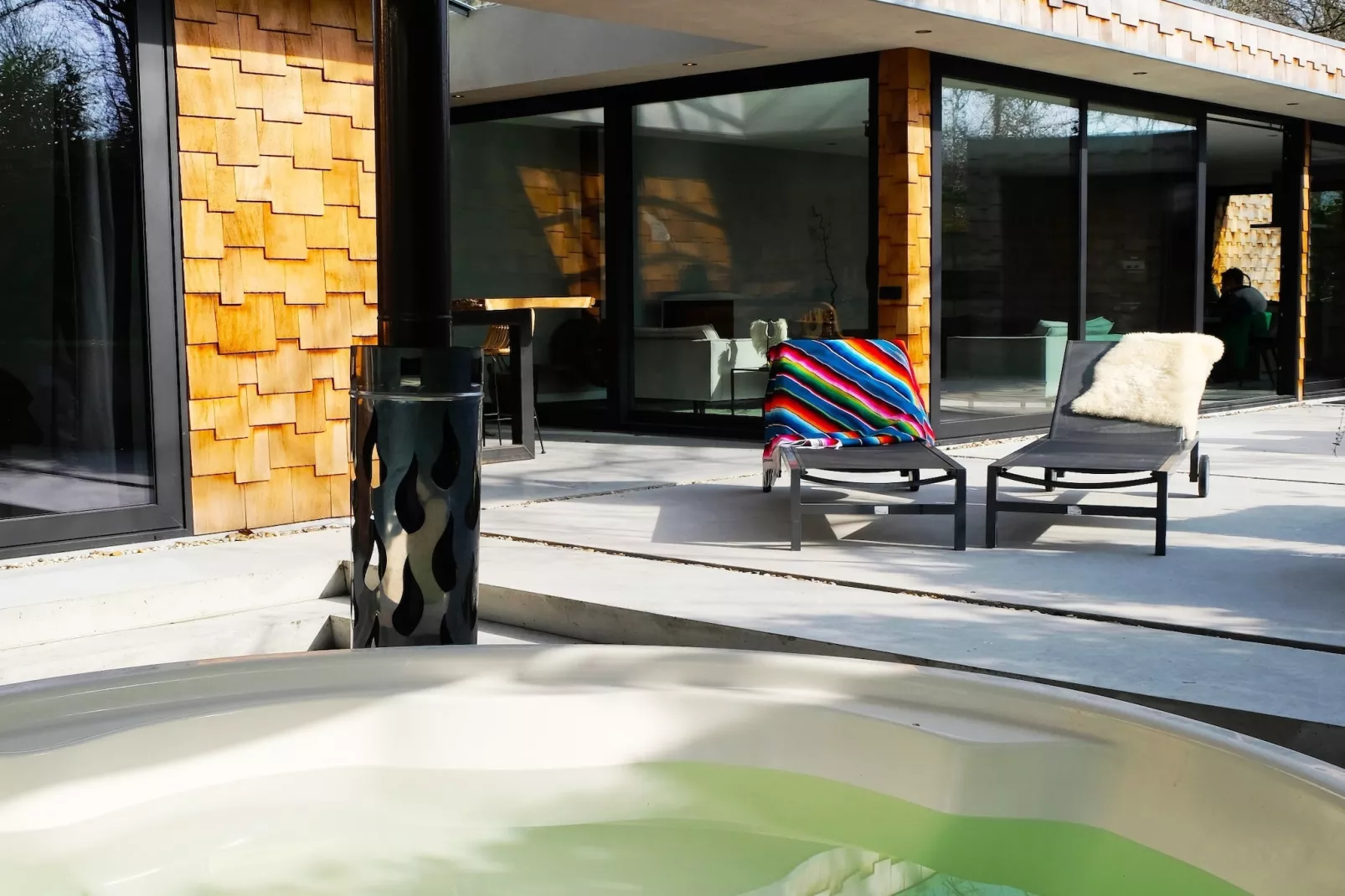 Houten Boshuis - Terrace balcony