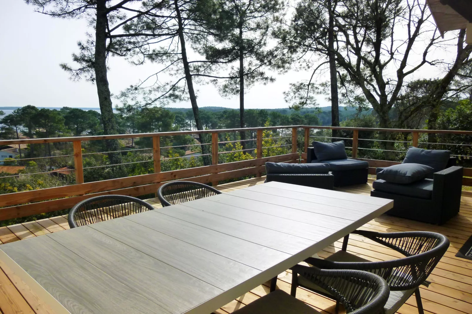 Maison avec vue sur le lac Lacanau - Terrasse/Balkon