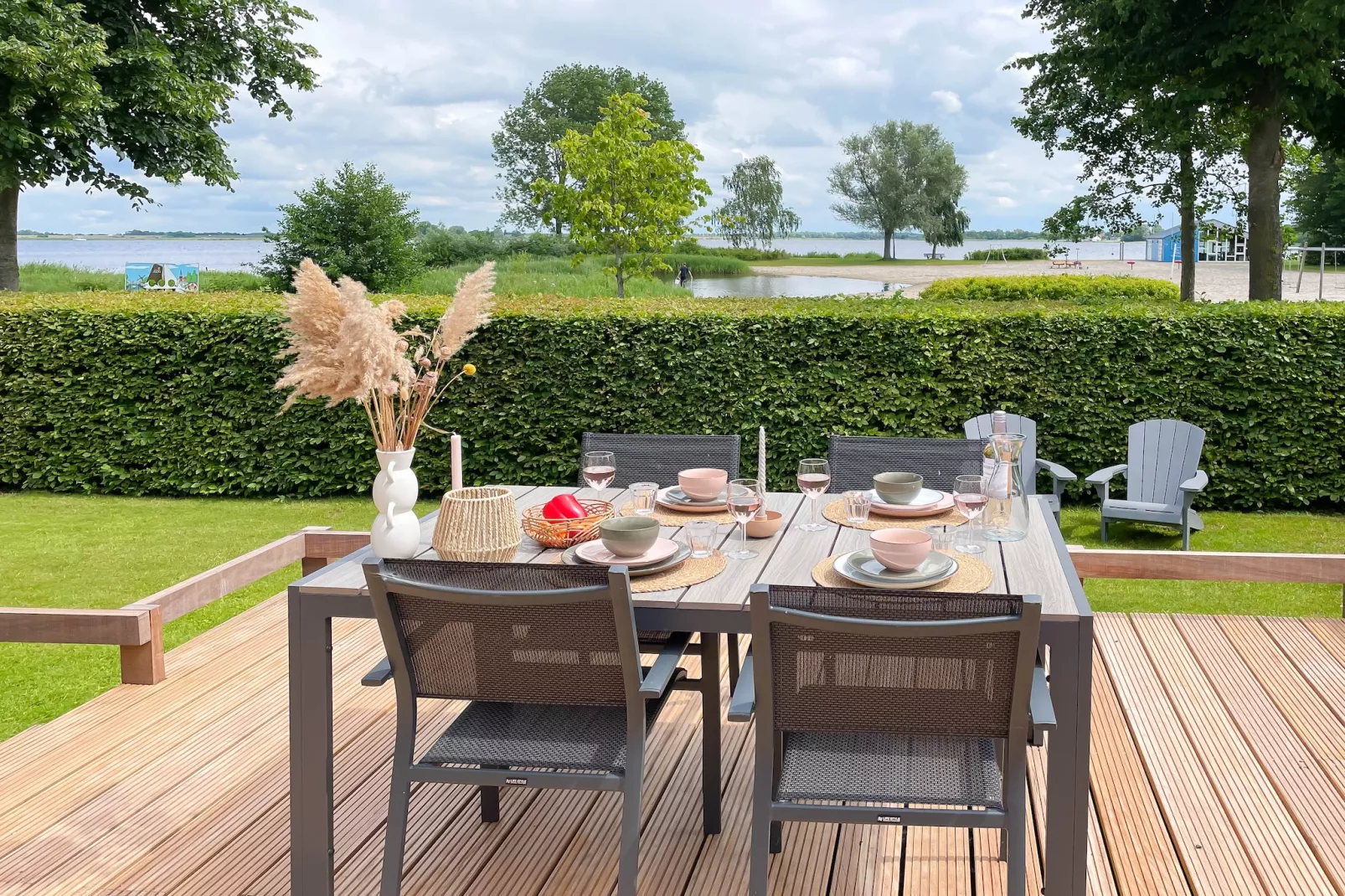 Watervilla de Ijsvogel - Jardins en été