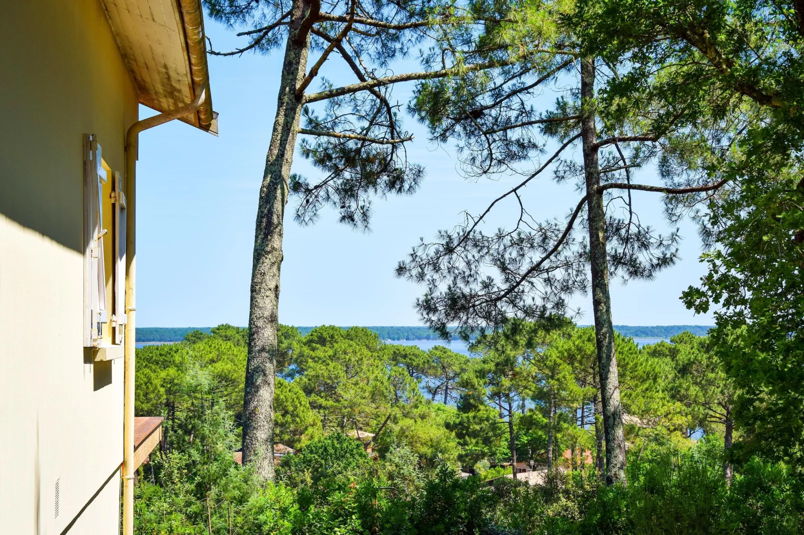 Maison avec vue sur le lac Lacanau - Aussicht Sommer